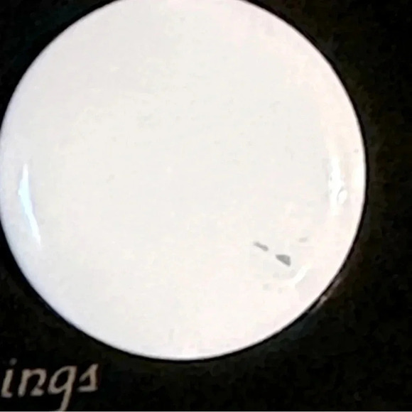 White Enamel Button Style Pierced Stud Statement Earrings by Park Lane Jewelry - Picture 5 of 5